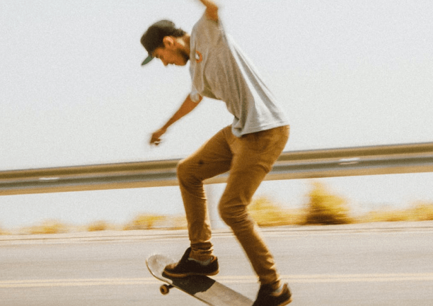 Skateboarder Performing a Trick